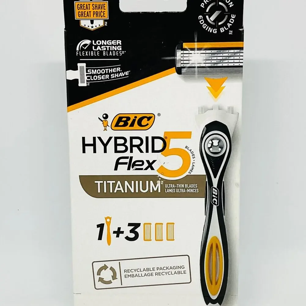 BiC Razors-Hybrid Flex 5 Titanium & Hybrid Comfort 3